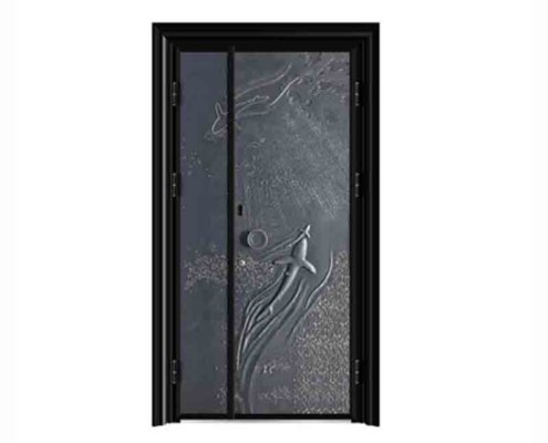 Aluminum exterior front door 9092