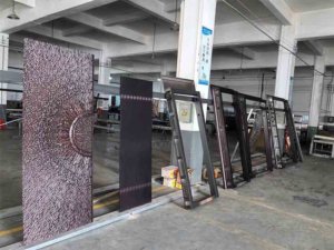 factory insight about copper door assemble