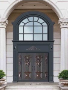 exterior copper door style for villa house