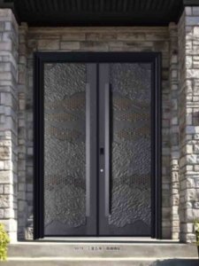 exterior copper door style for villa house