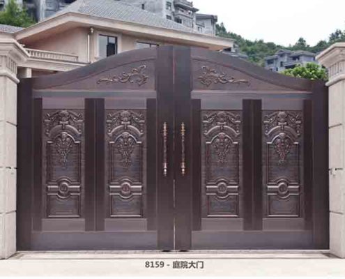 iron steel gate for villa