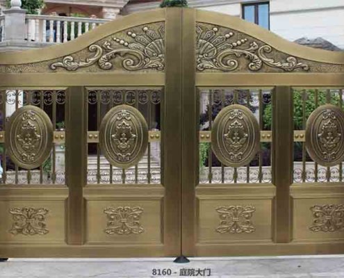 iron steel gate for mansion