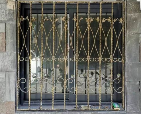 simple style of a window made of wrought iron 03